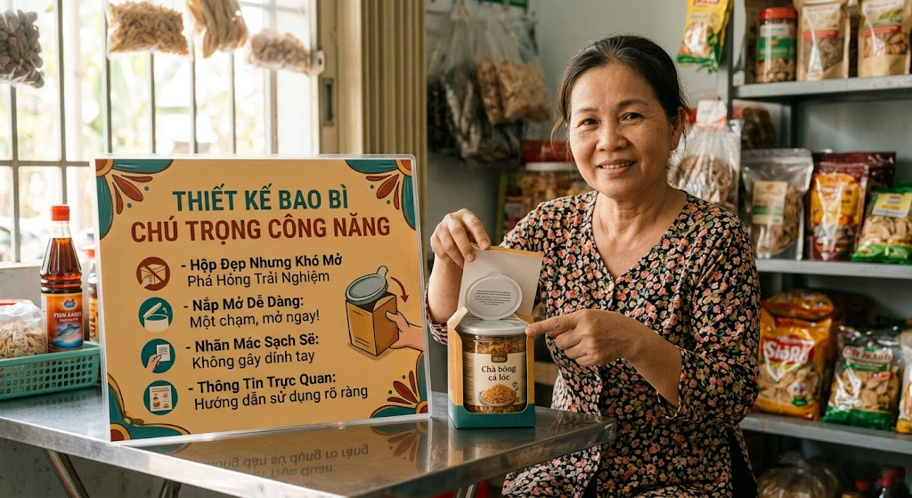 Thiết kế bao bì chú trọng công năng và tiện ích