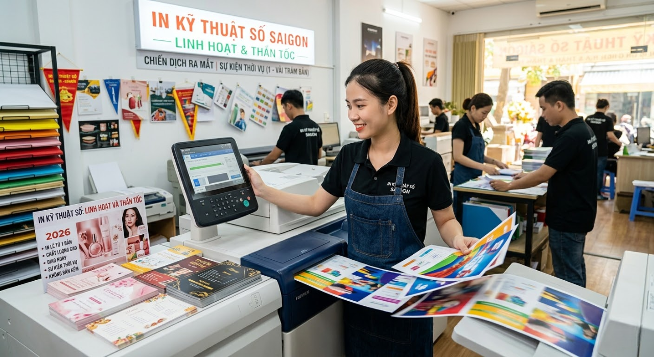 Công nghệ in kỹ thuật số linh hoạt và nhanh chóng