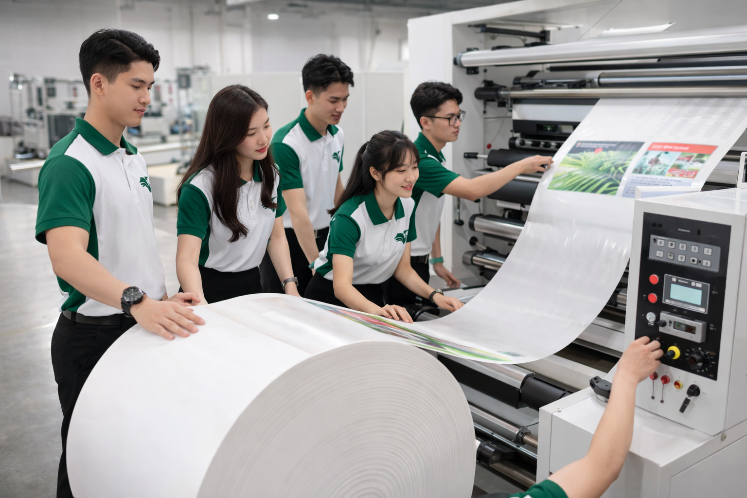 Hệ thống máy in hiện đại tại Nhãn Việt Agency