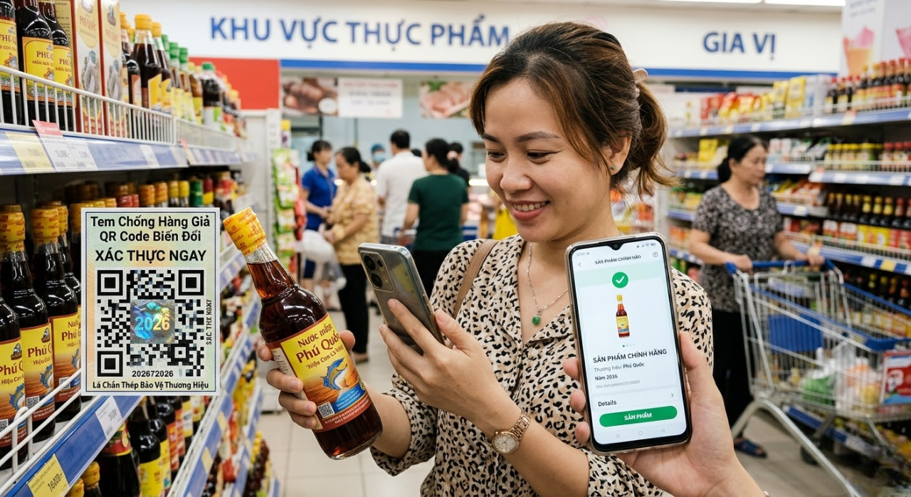 Tem chống hàng giả QR Code